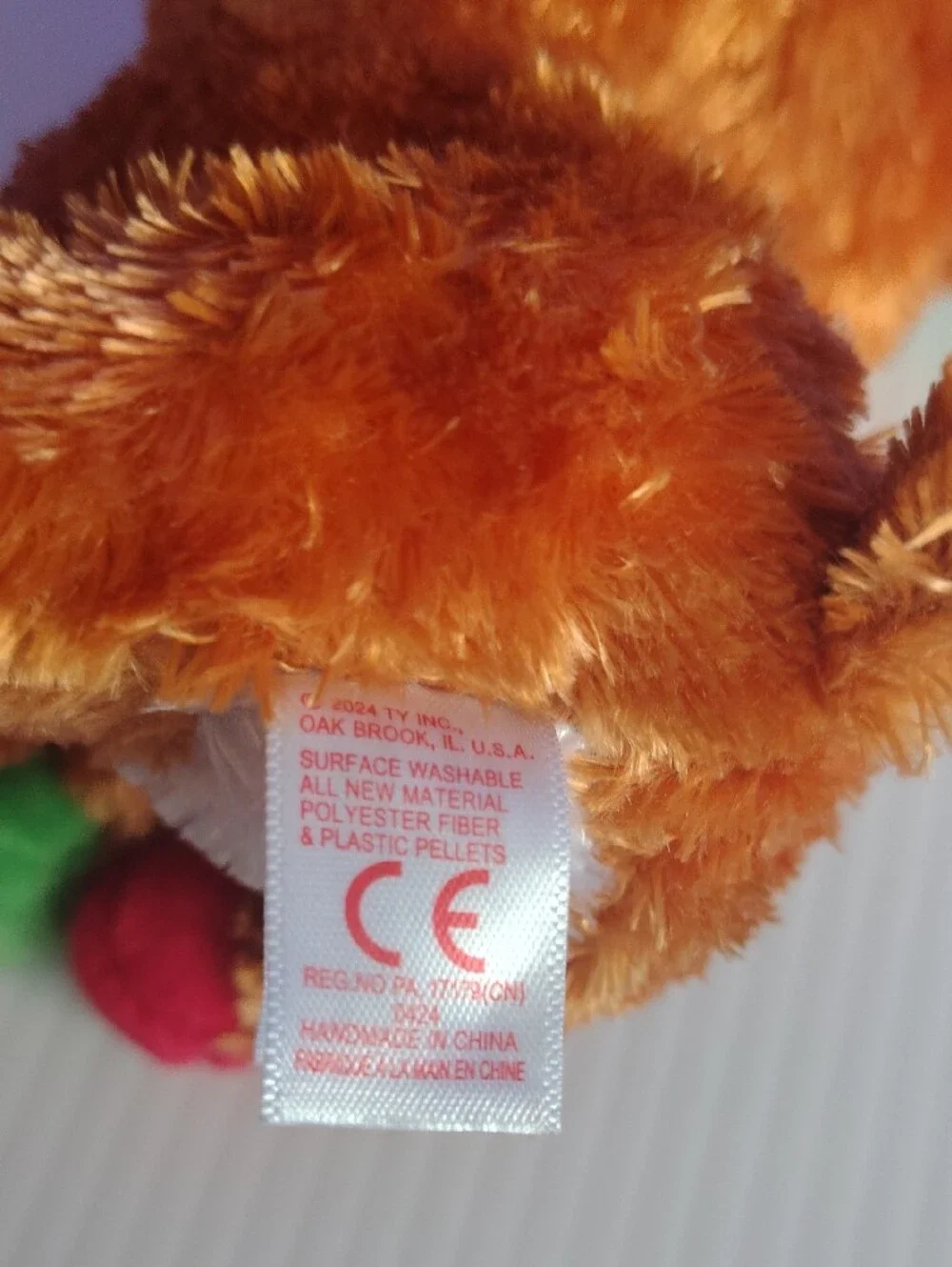 Ty Beanie Baby TySilk 2013 Tinseltoes No Swing Tag